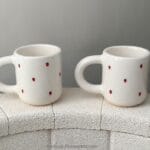 ماگ سرامیکی دست ساز | بوهو | توت فرنگی