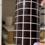 گلدان سرامیکی دست ساز | بوهو | شطرنجی