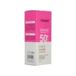 کرم ضد آفتاب SPF 50 ویتالیر | مناسب پوست حساس | حجم 40 میلی لیتر | بژ طبیعی