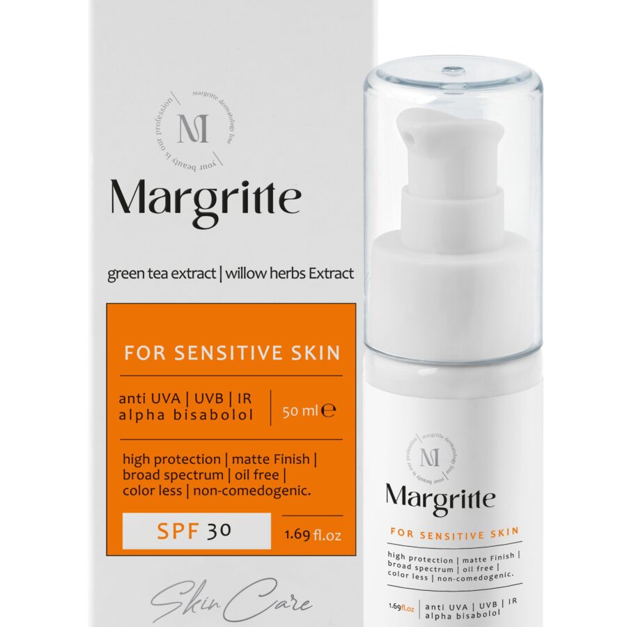 کرم ضدآفتاب رنگی مارگریت | SPF 30 | حجم 50 میلی لیتر | بژروشن