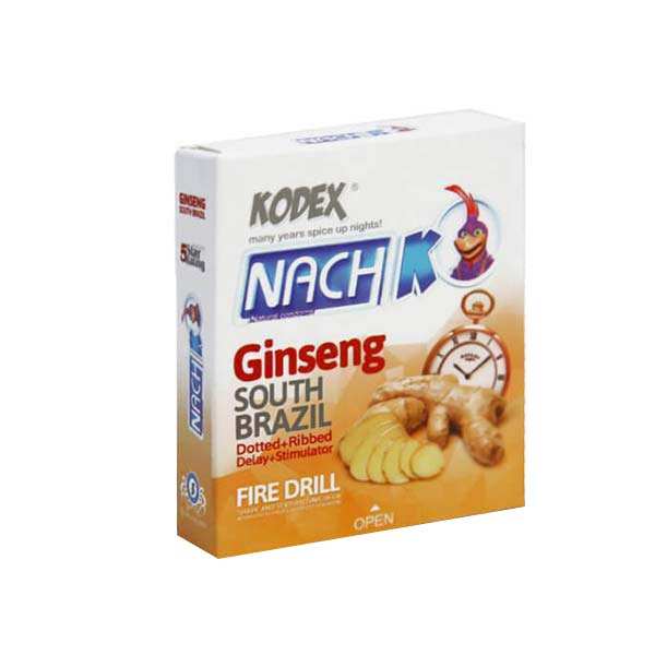 کاندوم ناچ | کدکس | مدل Ginseng بسته 3 عددی