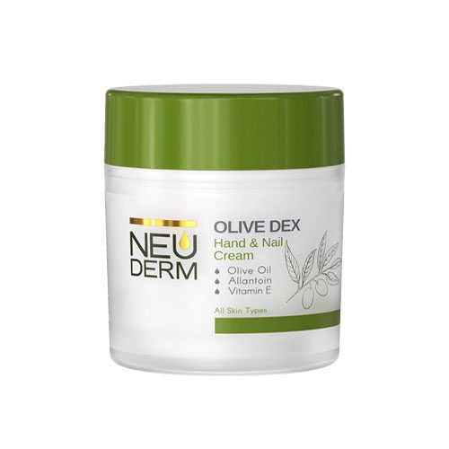 کرم دست و ناخن کاسه ای زیتون نئودرم | Neuderm Olive Dex Hand And Nail Cream | حجم 150 میلی لیتر