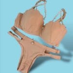 ست لبای زیر | ابری دکلته | مروارید دار | کالباسی