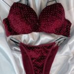 ست لباس زیر | ابری | مخمل نگین دار