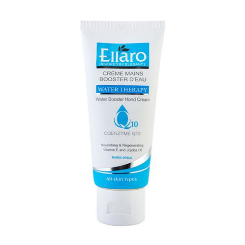 کرم دست آبرسان و تقویت کننده حاوی کوآنزیم Q10 الارو | Ellaro water booster hand cream With Q10