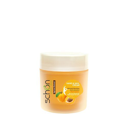 کرم دست و ناخن کاسه ای شون حاوی عصاره زردآلو | Schon Apricot Extract Hand And Nail Cream | حجم 150 میلی لتر