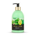 کرم مرطوب کننده آلوئه ورا و خیار پمپی میل نیوتیس | Newtis Aloevera And Cucumber Nourishing Cream | حجم 500 میلی لیتر