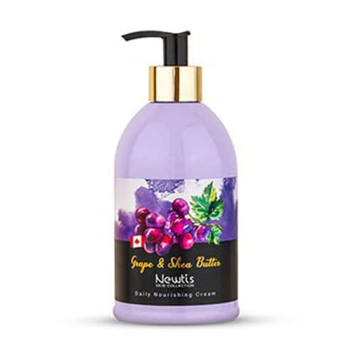 کرم مرطوب کننده انگور و شی باتر پمپی نیوتیس | Newtis Grape And Shea Butter Daily Nourishing Cream | حجم 500 میلی لیتر