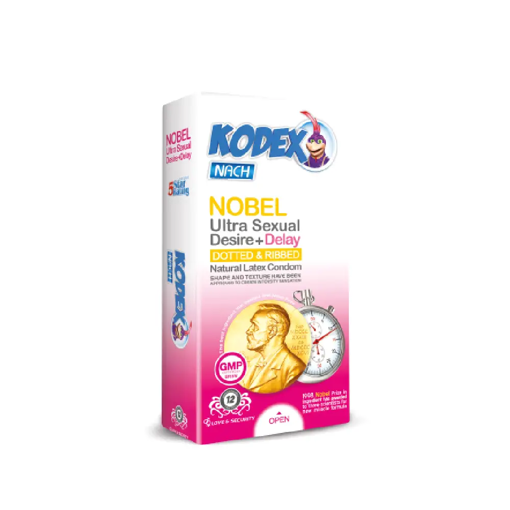 Nobel.webp کاندوم کدکس |تحریک کننده الترا نوبل | ۱۲ عددی | ساده - Image 1
