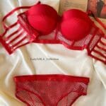 ست لباس زیر | ابری کراپ دار | دکلته