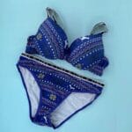 ست لباس زیر | ابري نخي | طرح سنتي |سرمه ای