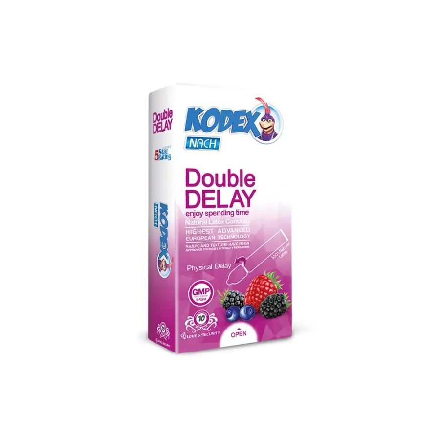 کاندوم تاخیری ناچ | کدکس | مدل Double Delay بسته 10عددی