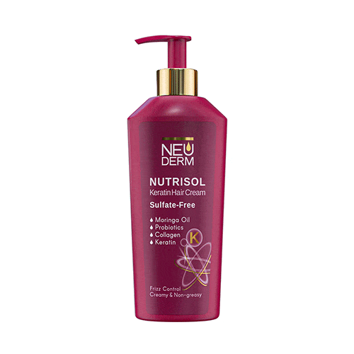 کرم مو کراتینه فاقد سولفات نوتریسل نئودرم | Neuderm nutrisol keratn hair cream
