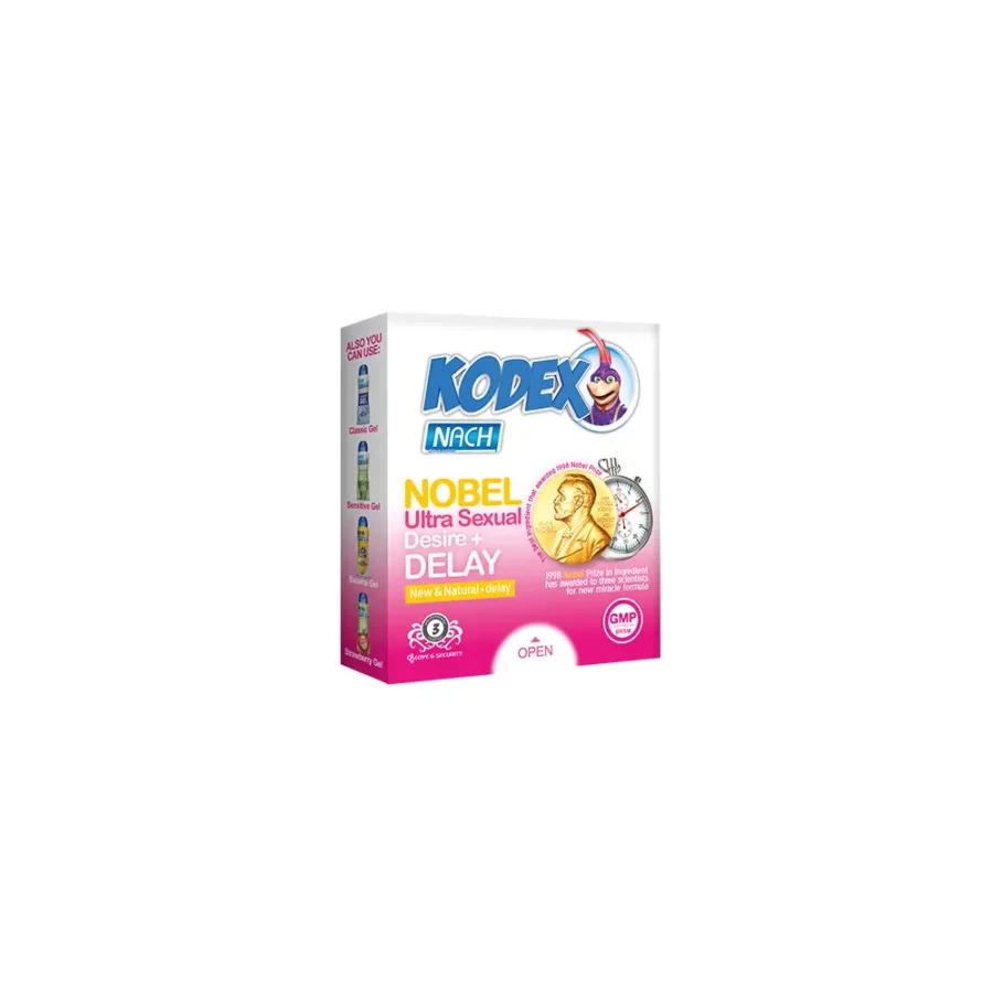کاندوم کدکس | مدل Nobel | بسته 3 عددی | ساده