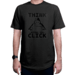 تیشرت برنامه نویسی طرح think before you click