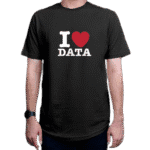 تیشرت برنامه نویسی طرح I Heart Data