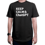 تیشرت برنامه نویسی طرح Keep Calm And ChatGPT