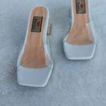 صندل زنانه دو بند طلقی