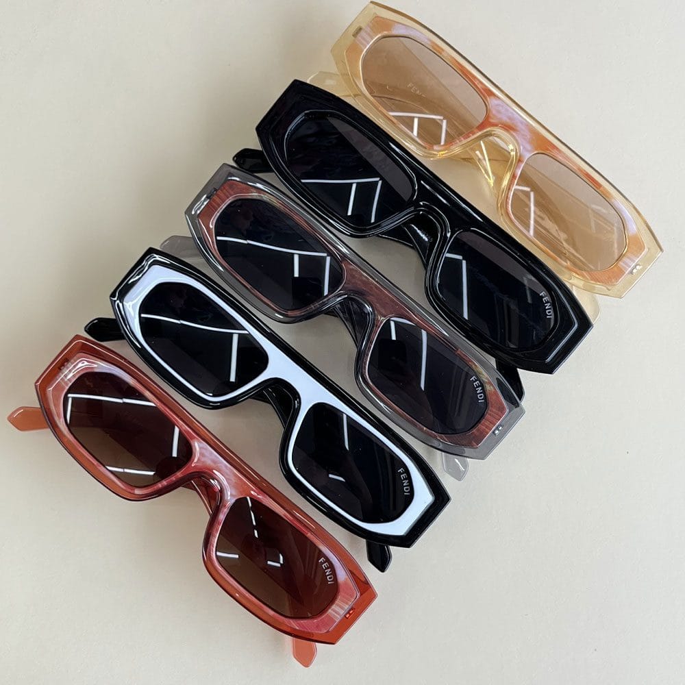 عینک-فندی عینک آفتابی فندی مستطیلی - Image 1