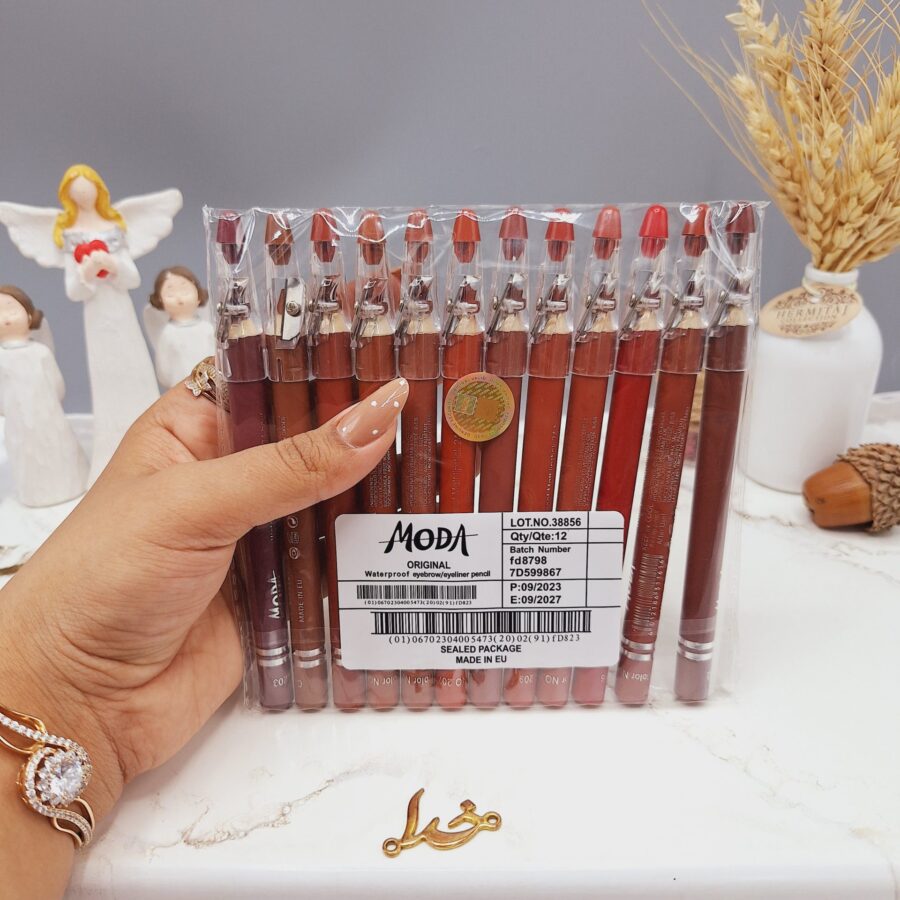 رژ مدادی تراش دار اصلی برند مدا MODA کد 38856