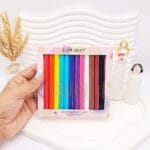 پک 12 تایی خط چشم ماژیکی رنگی هندیان کد 0749