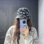 کلاه باکت مخمل طرح نایک