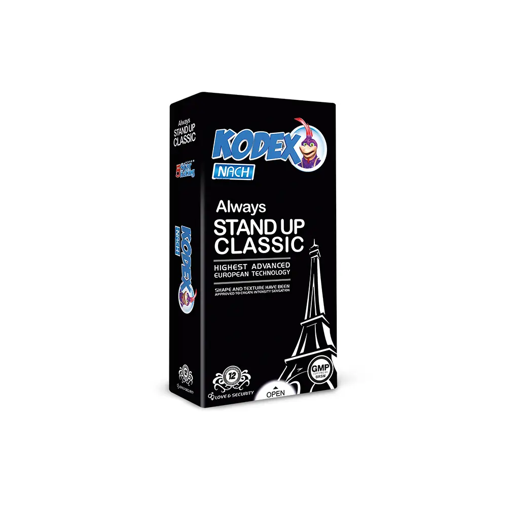 stand-up کاندوم کدکس مدل Stand Up Classic بسته 12 عددی - Image 1