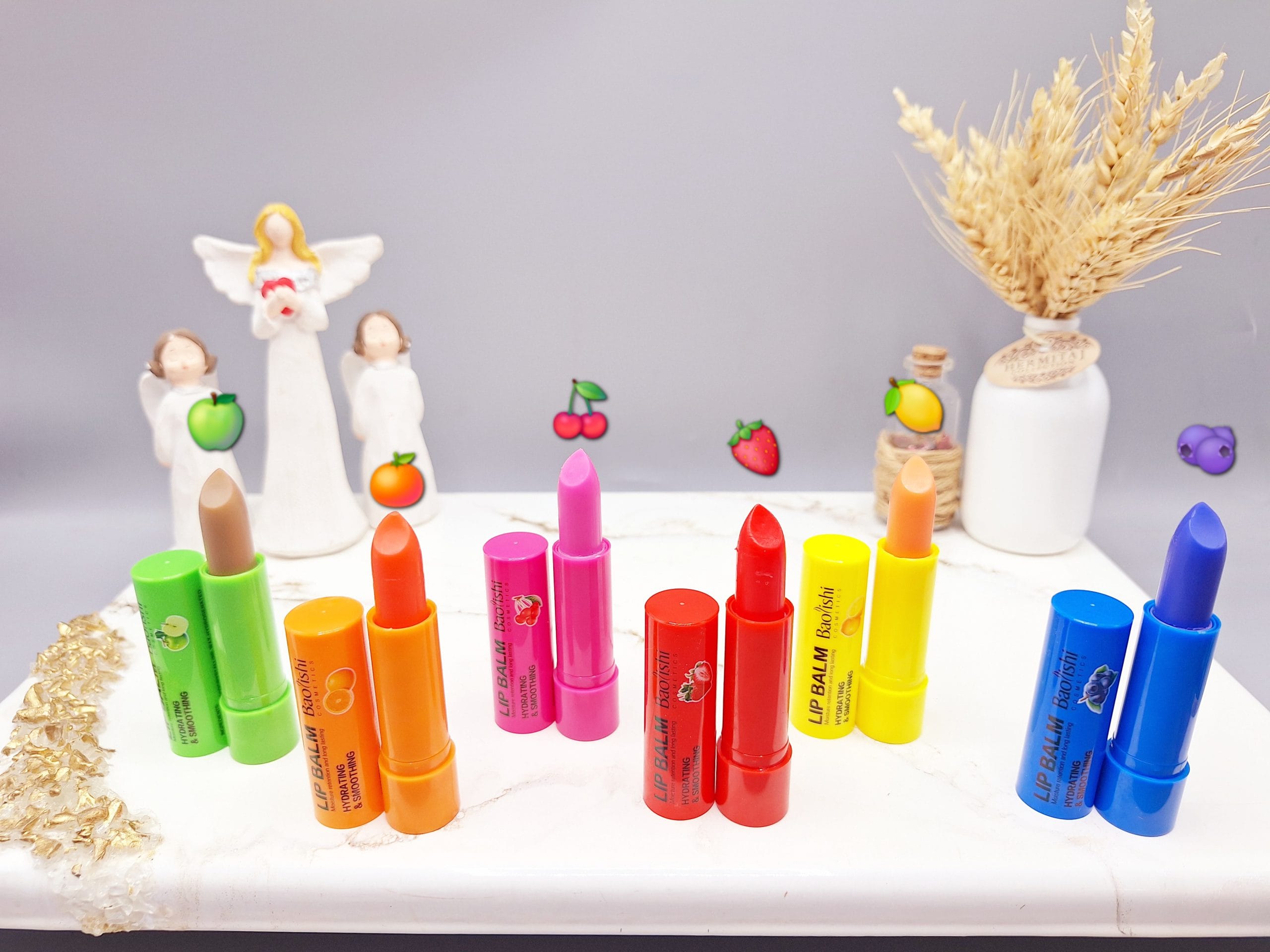 ۲۰۲۵۰۱۱۴_۱۹۱۳۴۹-scaled بالم لب رنگارنگ با کیفیت و خوش بو Baolishi کد 4010 - Image 1