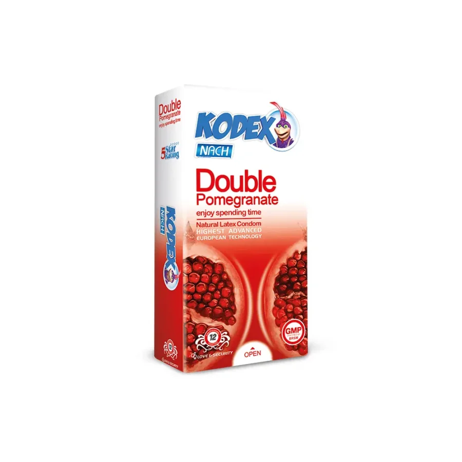 کاندوم کدکس مدل Double Pomegranate بسته 12 عددی - Image 1