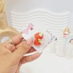 کش مو 2 تایی طرح دخترانه خرسی و میوه ای