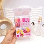 باکس 6 تایی لیپ گلاس طرح میوه های تابستانه برند Barin کد 1030