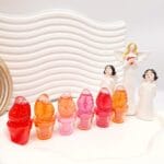 برق لب توت فرنگی طرح گلدون Barin کد 1009