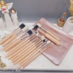 ست براش مشکی اصل 15 عددی لاکچری زووا با کیف چرمی ZOEVA ( رنگ کالباسی)