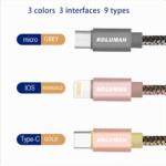 کابل تبدیل USB به لایتنینگ کلومن مدل DK - 19 طول 2 متر خاکستری