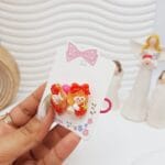 کش مو فانتزی طرح خرسی و حیوانات و دختر