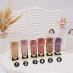 سایه چشم و لب شاین دار تیوپ شیشه ای کد 228