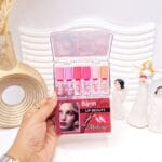 باکس 6 تایی لیپ گلاس طرح فشن برند Barin کد 1025