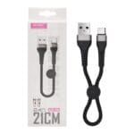 کابل تبدیل USB به لایتنینگ کلومن مدل DK - 45  طول 0.21 متر مشکی