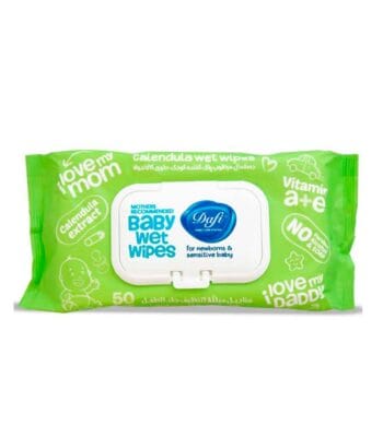 Dafi Calendula Baby Wet Wipes For Sensitive Skins 50pcs