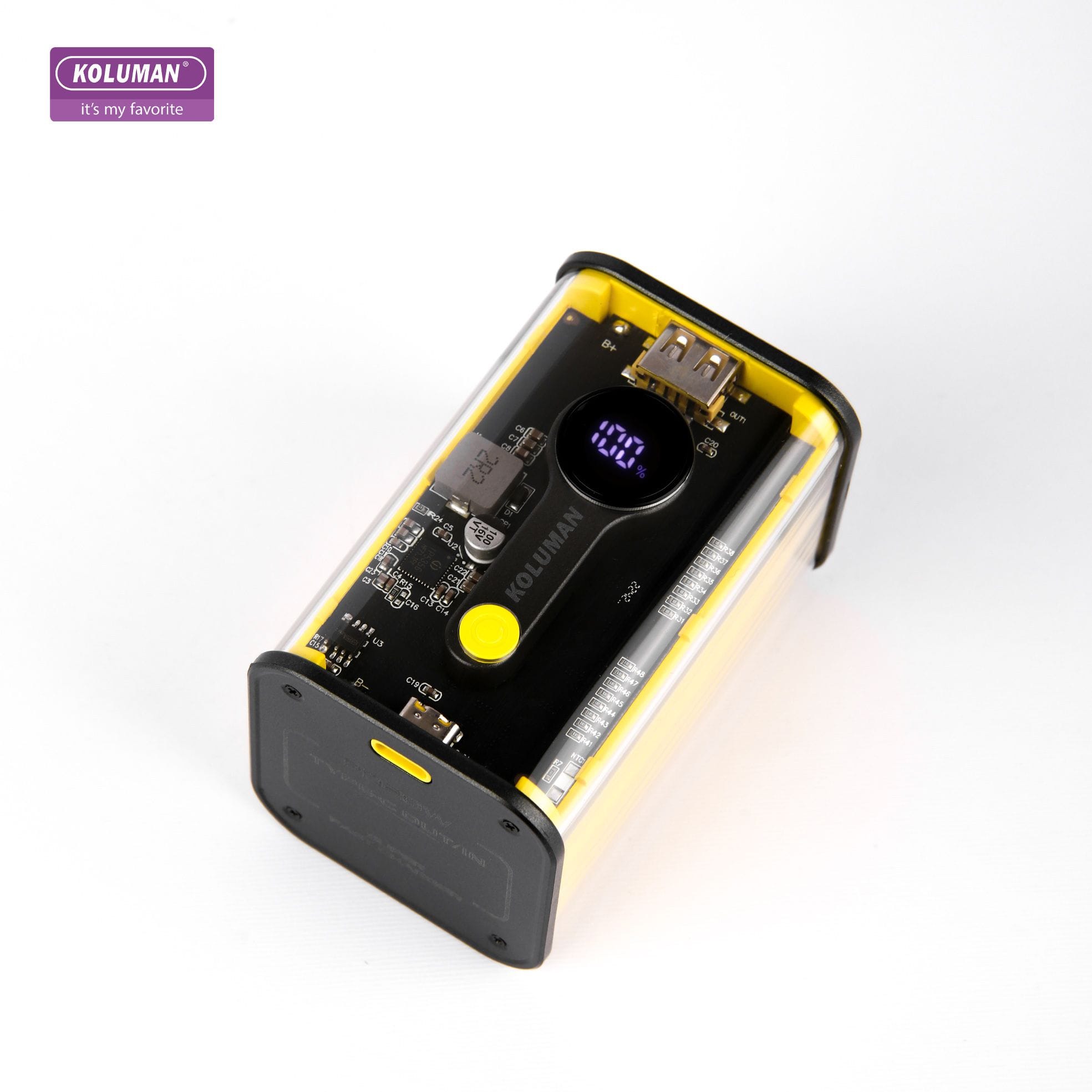 a062d3c6-a54f-4367-bdde-bc043082db9d پاوربانک کلومن مدل KP-20 45W ظرفیت 20000 میلی آمپر ساعت زرد گارانتی 12 ماهه تکنوپاز - Image 1