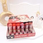 پک 6 تایی رژ لب جامد پوکه ای طرح لب برند LOVÉ RAIN کد NO:LR-LS2015