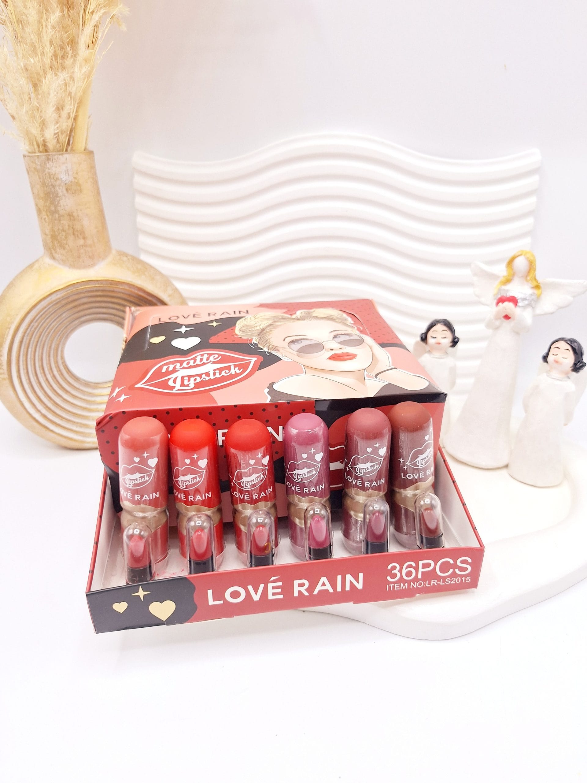 ۲۰۲۵۰۷۲۰_۱۱۱۷۰۴-scaled پک 6 تایی رژ لب جامد پوکه ای طرح لب برند LOVÉ RAIN کد NO:LR-LS2015 - Image 1