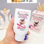 کرم سفید کننده و مرطوب کننده شیر الاغ صورت و بدن تا چندین درجه برند وکالی اصلی حجم 180 میل صورتی کد HA-3046