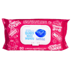 دستمال مرطوب کودک کالاندولا 50 برگ صورتی دافی