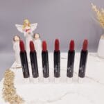 پک 6 تایی رژ جامد مدل پیچی برند Versai پوکه مشکی کد 2308