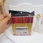 پک 12 تایی رژ مدادی برند شیگلم کد 9012 (پوکه قرمز)