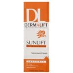 کرم ضد آفتاب بدون رنگ درمالیفت مدل SPF50 محافظ UVA ،UVB، ضد آب، مناسب پوست چرب حجم 40 میلی‌لیتر