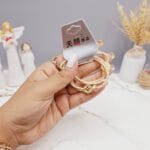 کش مو 2 تایی طرح گل قلبی مراورید دار کد 0012 رندم