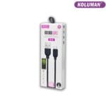 کابل تبدیل USB به microusb کلومن مدل kd-15 طول 1 متر مشکی