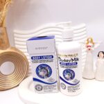 لوسیون روشن کننده پمپی شیر الاغ وکالی حجم 400 گرم کد 3099 (آبی)